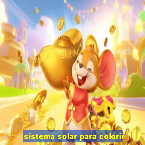 sistema solar para colorir